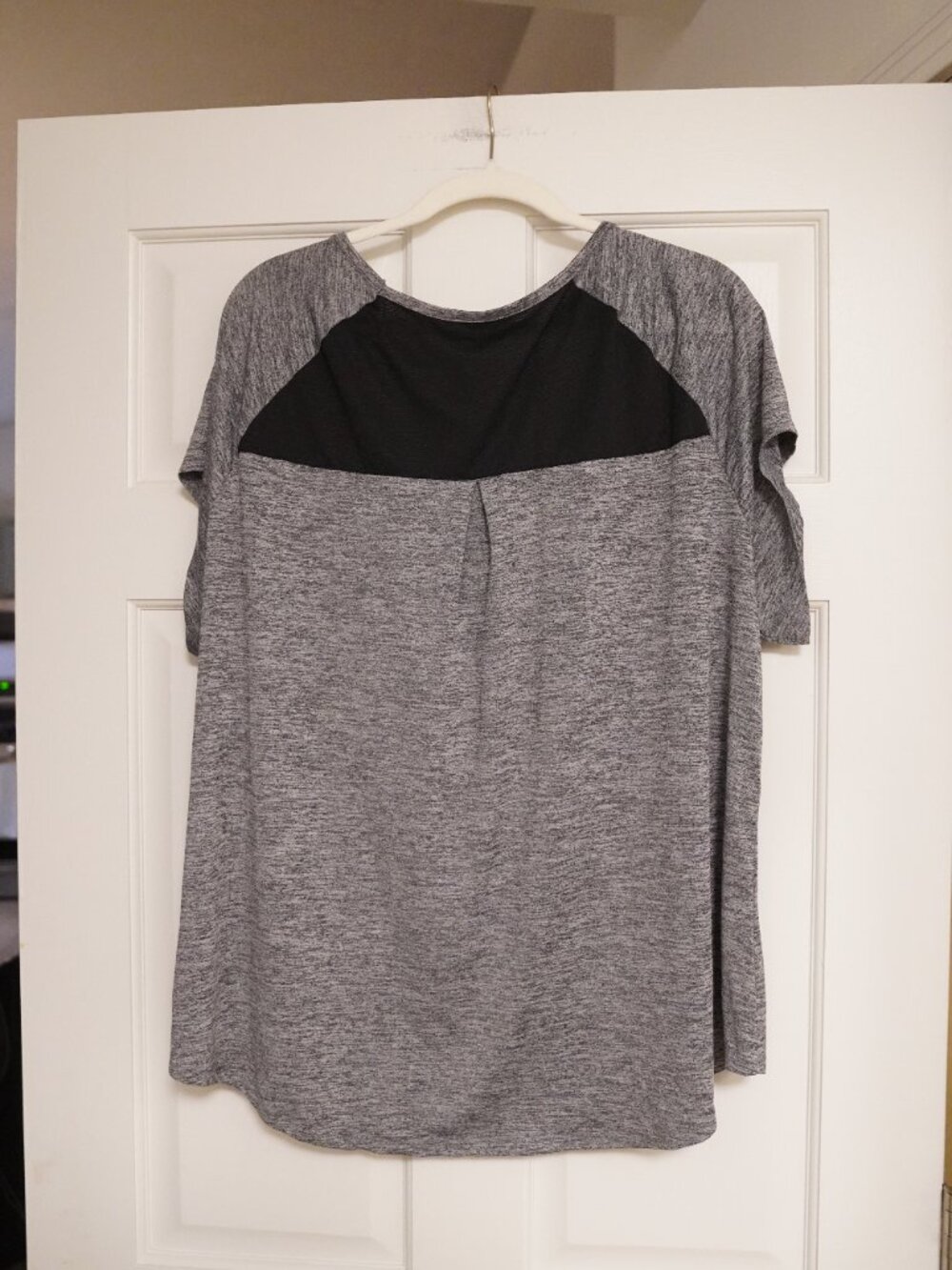 Marika Gray Heather Mesh Back Active Tee Plus Size Athleisure - Picture 2 of 4